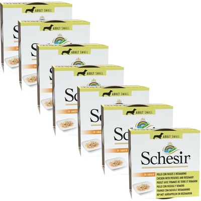 Schesir dog Adult kura zemiaky a rozmarín 7 x 85 g