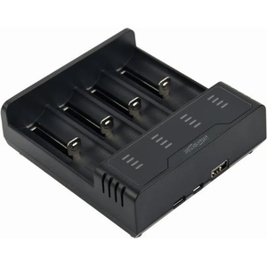 Gembird BC-USB-02 Бързо зарядно устройство за Ni-MH + Li-ion батерии, черно (BC-USB-02) Зарядно за батерии