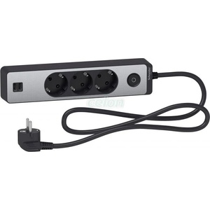 Schneider Electric 3 Plug + 2 USB 1.5 m Switch (ST943U1BA)