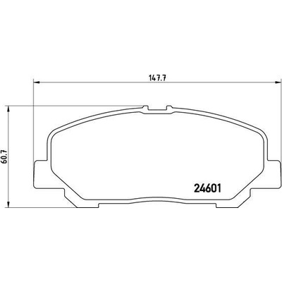 Sada brzdových platničiek kotúčovej brzdy BREMBO P 83 099