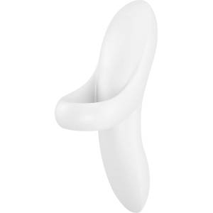 Satisfyer Bold Lover - вибратор за пръст - акумулаторен, водоустойчив, бял