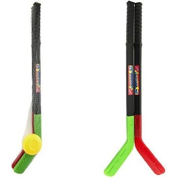 Hokejka 2ks s pukem plast 70cm v síťce
