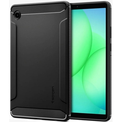Spigen Samsung Tab A11 LTE SPIGEN RUGGED ARMOR силиконов протектор за телефон, устойчив на удари, карбонова шарка, ЧЕРЕН ACS10462 (ACS10462)