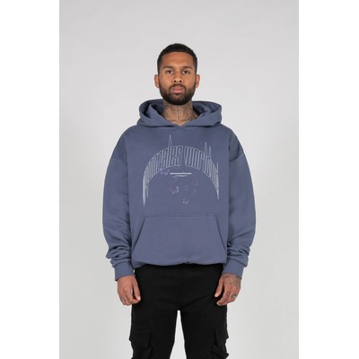 Urban Classics Суичър METAMORPHOSE V. 3 Heavy Oversized Hoody vintageblue XXLUB-MJG11609-02428 - Бял, размер XS