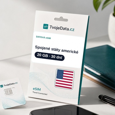 eSIM USA 20 GB / 29 dní - Spojené státy americké 17023D