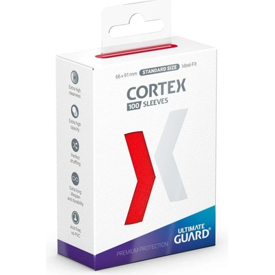 Ultimate Guard Ochranné Cortex Sleeves Standard Size červená obaly 100 ks 66x91
