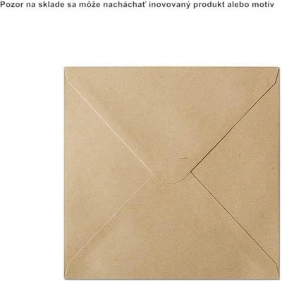 Obálky 16x16 cm kraft 120g 10ks tmavo béžová natural
