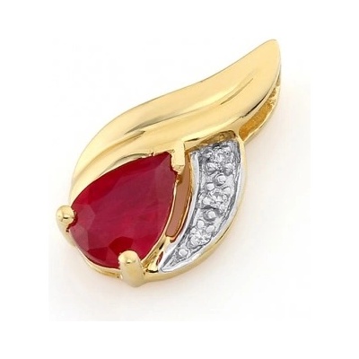 Gems přívěsek Roya kombinované zlato s brilianty a rubínem 585 38 2 0725.2ZB0.0.00.HSI1.604.25