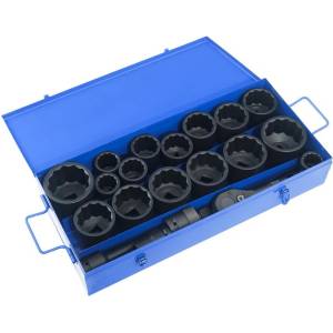 Pro-Tech Голям комплект гола за резервоар 21 бр. 12 ръба 1" 30-80 мм M Pro-Tech TOOLS 00657 (00657)