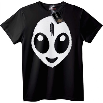NOONEBRAND Тениска Мистериозно Лице - 2XL, Black