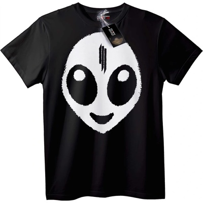 NOONEBRAND Тениска Мистериозно Лице - 2XL, Black
