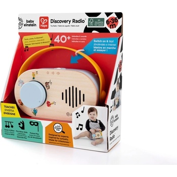 Hape Музикална играчка, Baby Einstein, Дървено занимателно образователно радио (H800921)