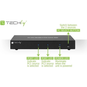 TECHly IDATA-DP-KVM2