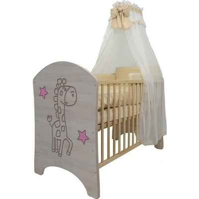 BabyBoo LUX ŽIRAFKA růžová 120 x 60