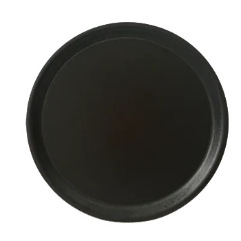 Kulsan KN-Табла за сервиране кръг с неплъзгащо покритие ЧЕРНО Ø33хh2cm (33KS) (013650)