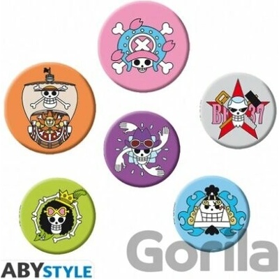 ONE PIECE - Balíček odznakov "Lebky 2", 5 druhov, ABYACC514