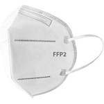 Planet Tech Предпазна маска без клапа PM 2.5, KN95 - FFP2 за многократна употреба против мръсен въздух, вируси и бактерии, Бяла (КN95 White)