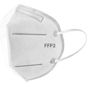 Planet Tech Предпазна маска без клапа PM 2.5, KN95 - FFP2 за многократна употреба против мръсен въздух, вируси и бактерии, Бяла (КN95 White)