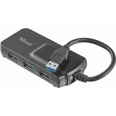 Trust USB Хъб Trust Oila, 4x USB 3.1, черен (21318)