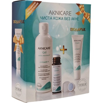 Synchroline Aknicare Комплект - Почистващ гел, Лосион и Крем, 200 + 25 + 50 ml