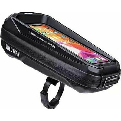 Kryt Držiak Wildman Traveling Bag Bike Frame With Zipper 0,6L 4 "- 7" Ms33 Black