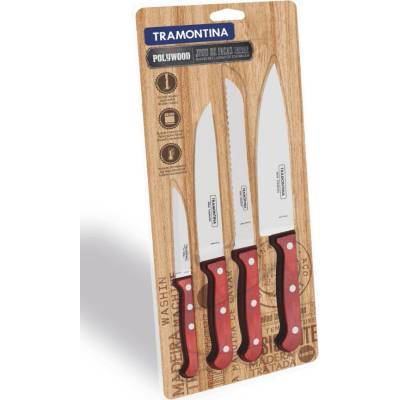 Tramontina Set nožov 4 ks červený POLYWOOD