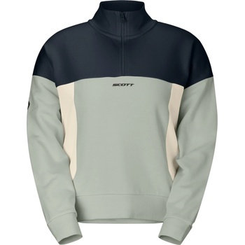 Scott Дамски пуловер Scott Women's Halfzip Jumper - Spray Grey / Dark Blue (117-3635-0214)