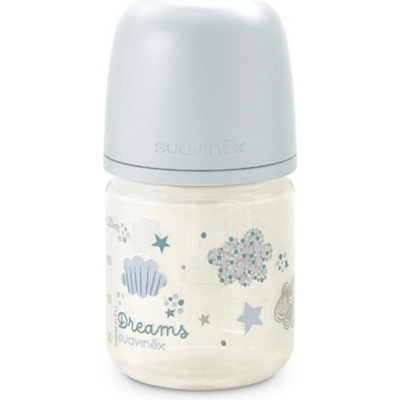 Suavinex láhev sklo Dreams fyziologická SX Pro modrá 120 ml