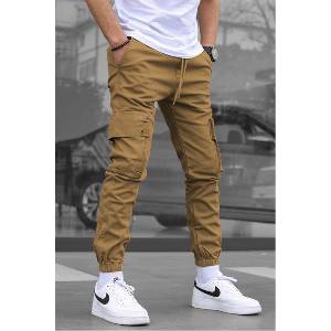 Madmext Мъжки Slim Fit панталон 5647 - Светлокафяв #334267 (334267_Кафяво)