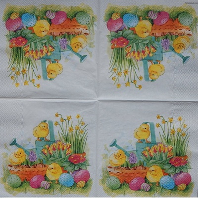 Ambiente obrúsky Kuřátka a konev 33 x3cm