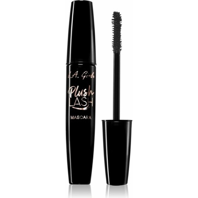 L.A. Girl Cosmetics Plush Lash riasenka pre objem a natočenie rias Velvety Black 10 g