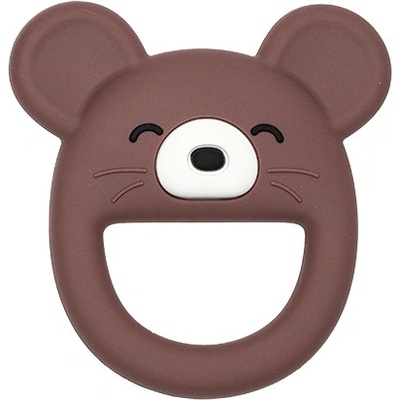 Lulaby silikon hryzátko Myška Cacao