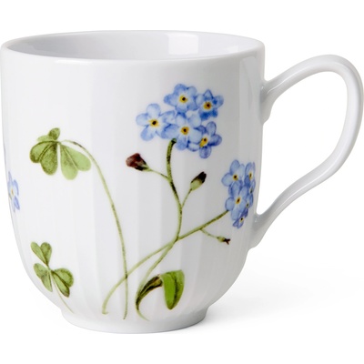 Kähler Чаша HAMMERSHOI SUMMER - FORGET ME NOT 330 ml, бял, порцелан, Kähler (KHL692623)