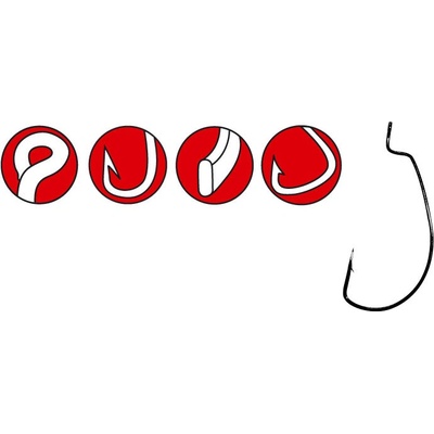 Gamakatsu Worm Offset EWG NS vel.4 6 ks