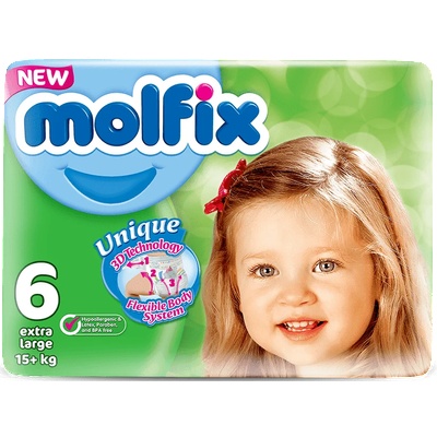 Molfix Бебешки памперси Molfix Jumbo 6 36бр. над 15кг (m-582-6)
