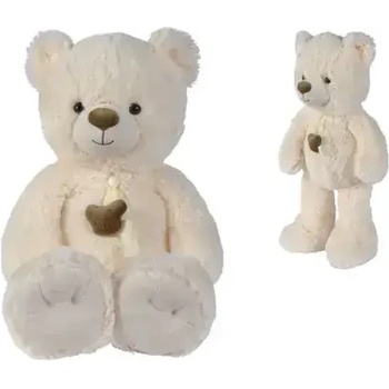 Nicotoy Кремаво плюшено мече с панделка кремаво, 55 см Nicotoy 6305810019