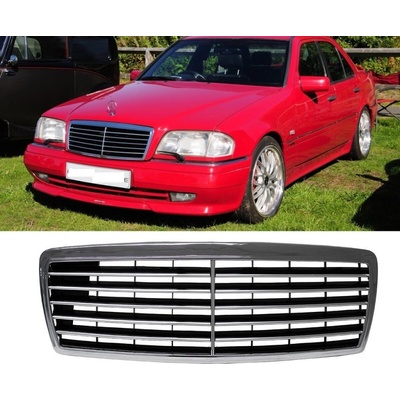 Angeleyes Mercedes C W202 predná čierno chrómová maska