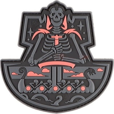 JTG Nášivka gumová JTG Ghost Ship Skull Rubber Patch, Blackops