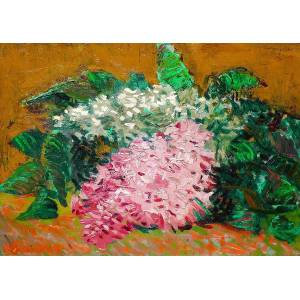 Enjoy - Puzzle Vincent Van Gogh: Still Life Painting of Lilacs - 1 000 piese