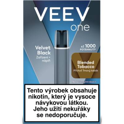 VEEV ONE Velvet Black Starter Kit Blended Tobacco 18mg 1ks