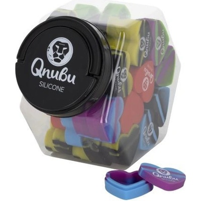 Qnubu Silicone Rosin Heart XL 18 ml, silikonové pouzdro BOX 50 KS