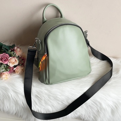 Зелена Дамска Чанта Раница - Модел 8812