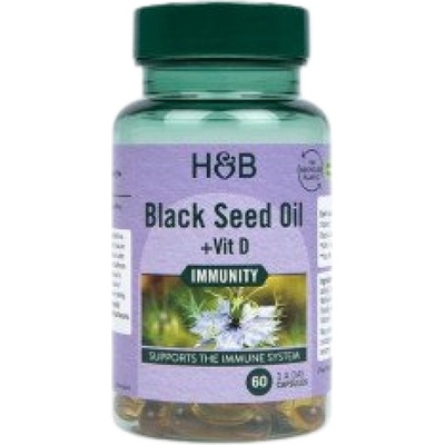 Holland & Barrett Black Seed Oil With Vitamin D [60 капсули]