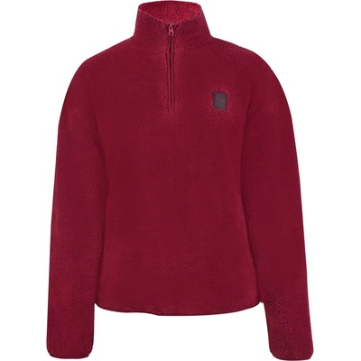 SoulCal Women's Soul Teddy Borg Quarter-Zip Fleece - Burgundy
