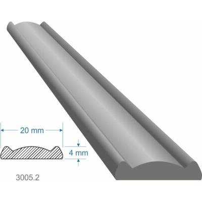 DOPREDAJ Pásovina plochá 20 x 4 x 3000 mm s oblúčikom, mäkká