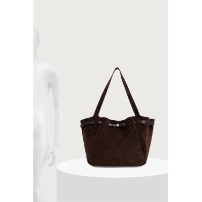 Tory Burch чанта tote дамска от велур Romy (186348)
