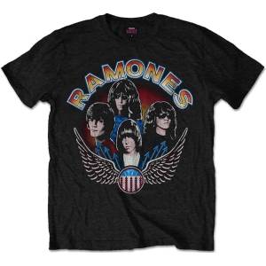 Ramones Vintage Wings Photo Black L Риза (RATS21MB03)