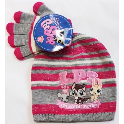 Sun city čepice rukavice Littlest Pet Shop LPS šedá