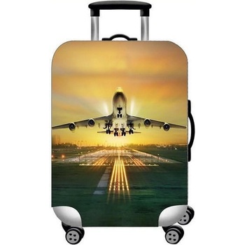 UYAR Калъф за куфар размер l 77х50х30см, дизайн „Залез Самолет 12395
