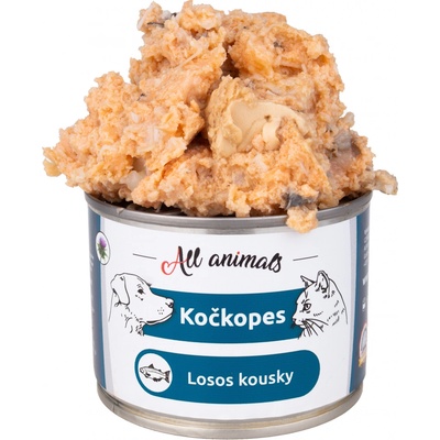All Animals Kočkopes Losos kousky 200 g